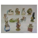 EXTRA LOT: Eleven Royal Albert Beatrix Potter figures, including Peter with Postbag,