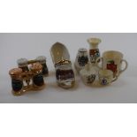 Assorted Goss and other crested china,