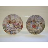 EXTRA LOT: Assorted Wedgwood Danbury Mint Beatrix Potter collectors plates,