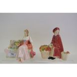 A Royal Doulton figure, Midsummer Noon, HN2033, and another, Bonnie Lassie,