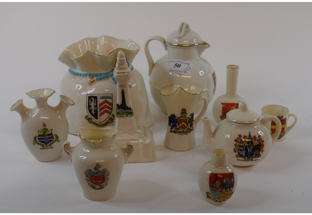 Assorted Goss and other crested china, - Image 2 of 3