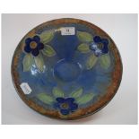 A Royal Doulton stoneware bowl, decorated flowers, X8995,