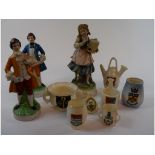 Assorted Goss and other crested china,