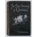 Nansen (Fridtjof) The First Crossing of Greenland, two vols, 1890, with maps (general foxing,