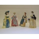 Four Royal Doulton Gainsborough Ladies limited edition figures, Mary Countess Howe, 749/5000,