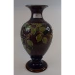 A Royal Doulton stoneware vase, decorated roses, 7816,