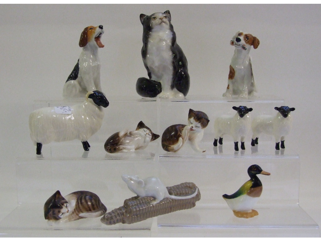 Two Royal Doulton Character Dogs, HN1099 and HN1159, a Royal Copenhagen mouse, - Image 3 of 3