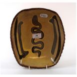 A Winchcombe pottery slipware dish,