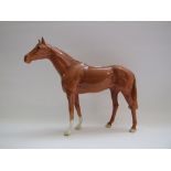 A Beswick Large Racehorse, chestnut, 1564,