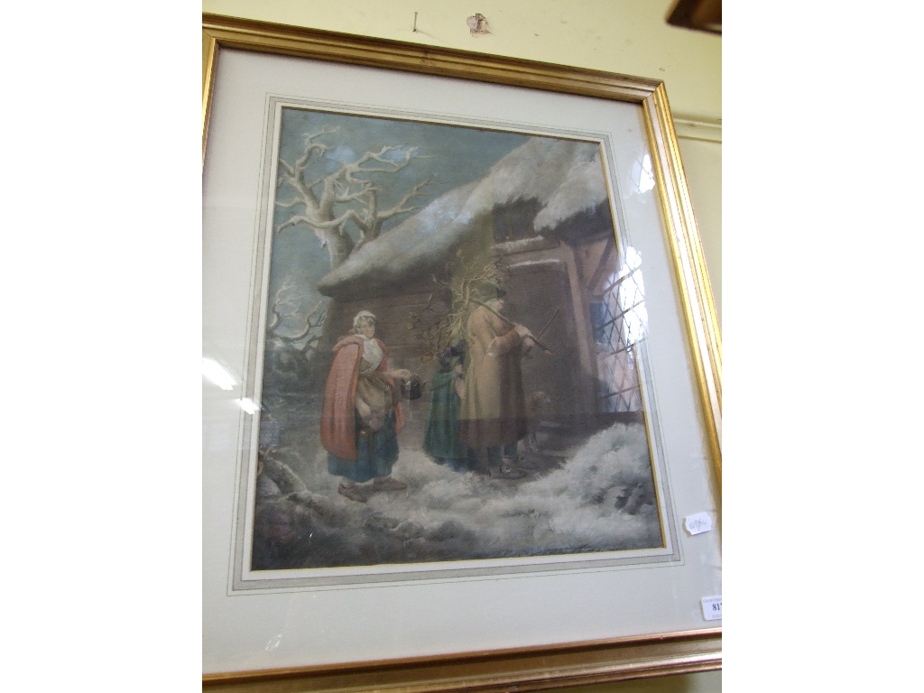 A George Morland print, Cottage Family N - Image 4 of 11