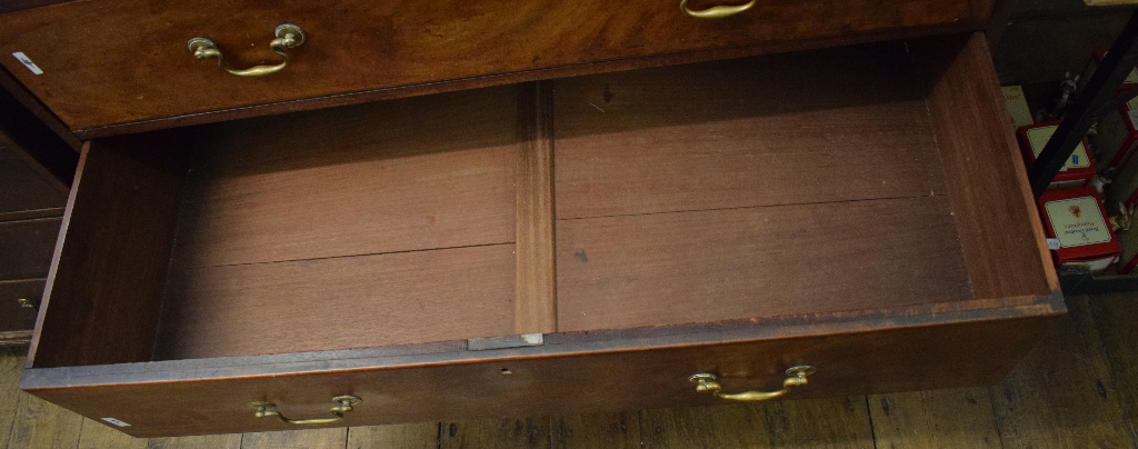 A George III mahogany chest on chest, - Image 10 of 24
