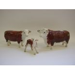 A Beswick Hereford Bull, 1363A, a Herefo