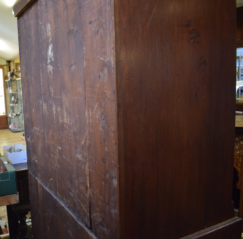 A George III mahogany chest on chest, - Image 17 of 24