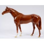 A Beswick Large Racehorse, chestnut, 156