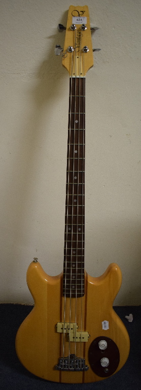 A Vantage bass guitar, 114 cm long
