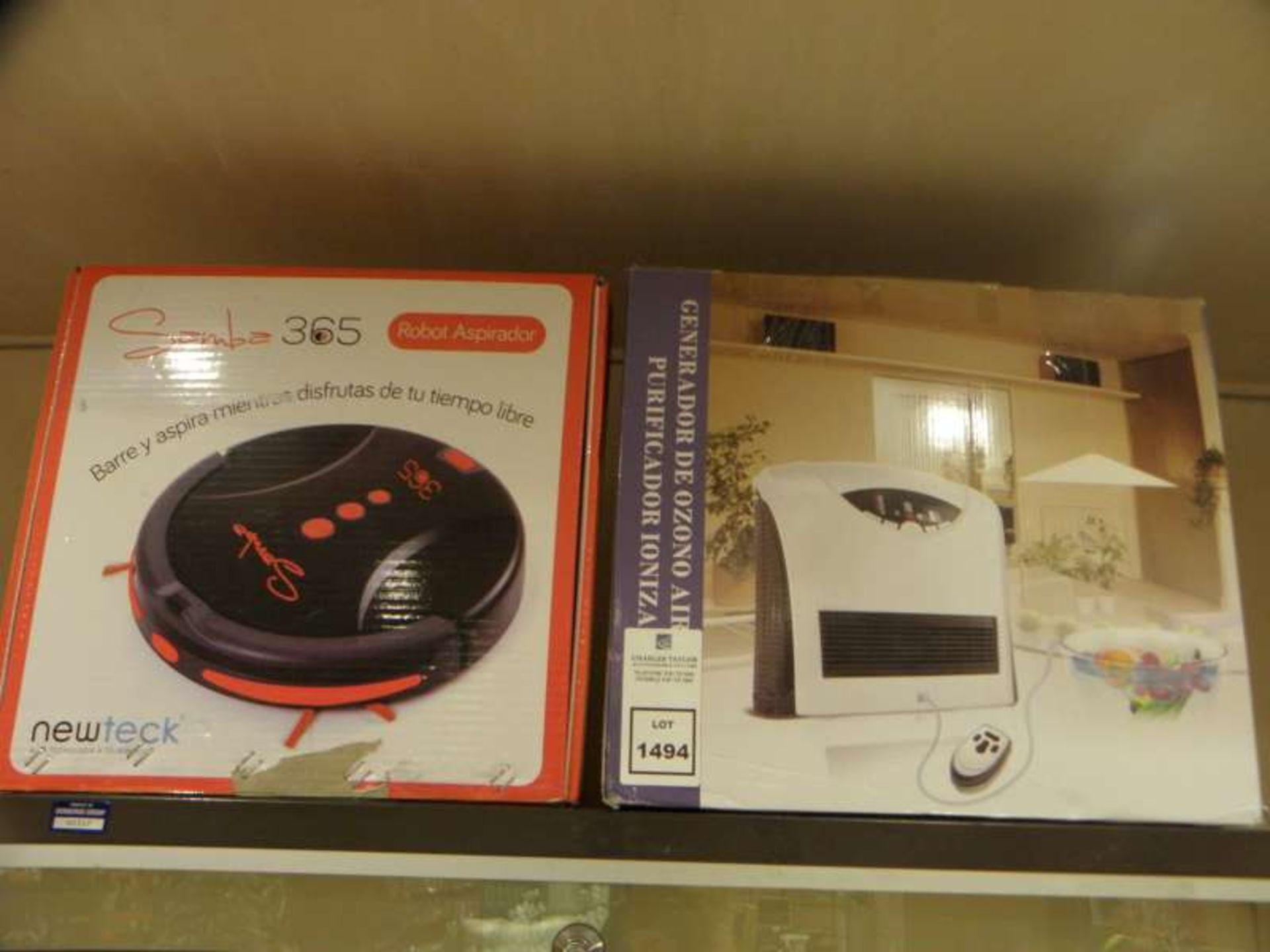 LOT CONTAINING NEWTECK ROBOT VACUUM CLEANER, AIR PURIFIER