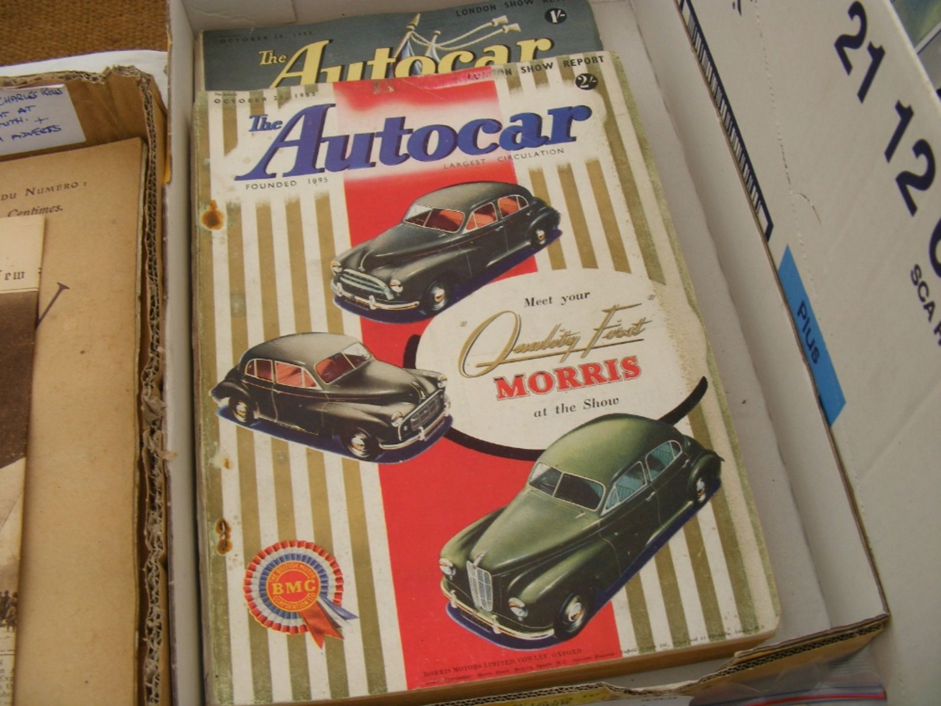 Large 1953 London Motor Show including carvans Autocar Publications (2) 312pp & 176pp