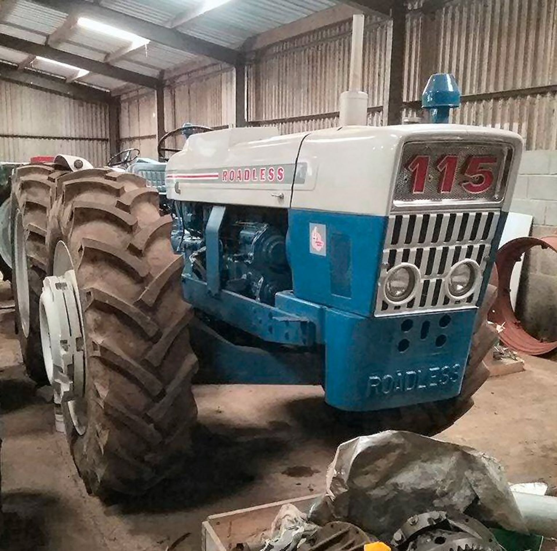 c1970 ROADLESS 115 Long Nose 6cylinder diesel TRACTOR Serial No. 115/5973 Fitted with new 16.9-34