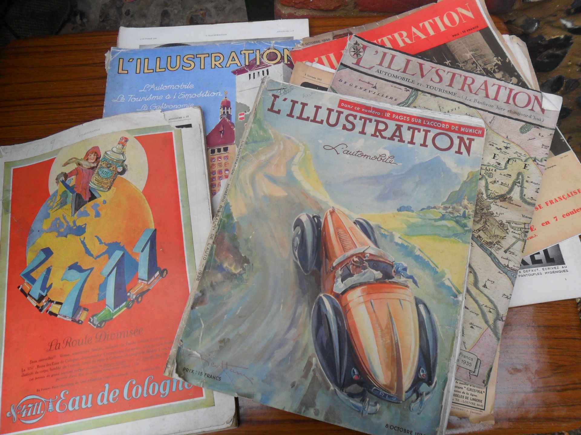 Motoring editions of l'illustration magazine