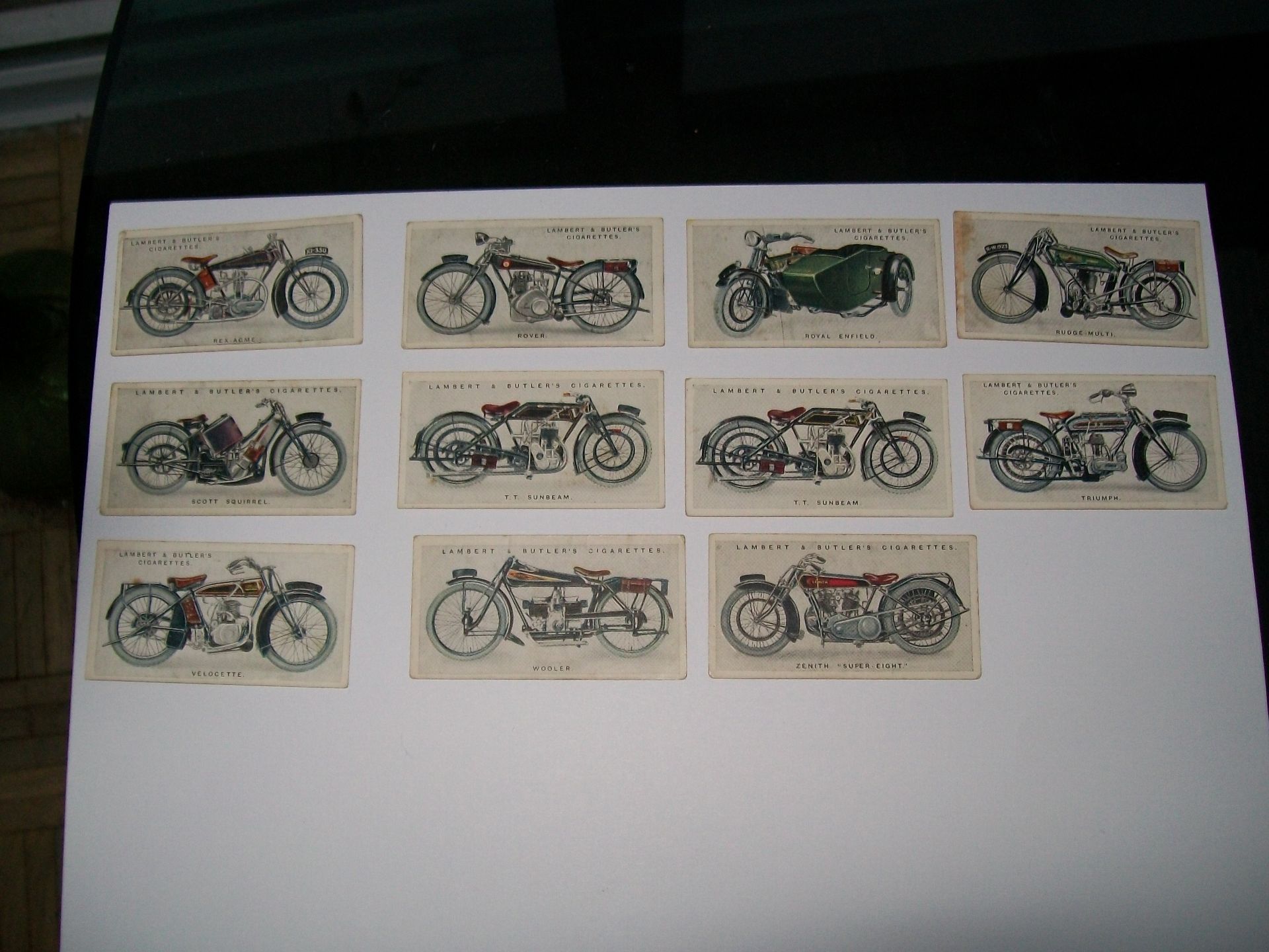 Lambert and Butler motorcycle cards 1920s - Image 2 of 5