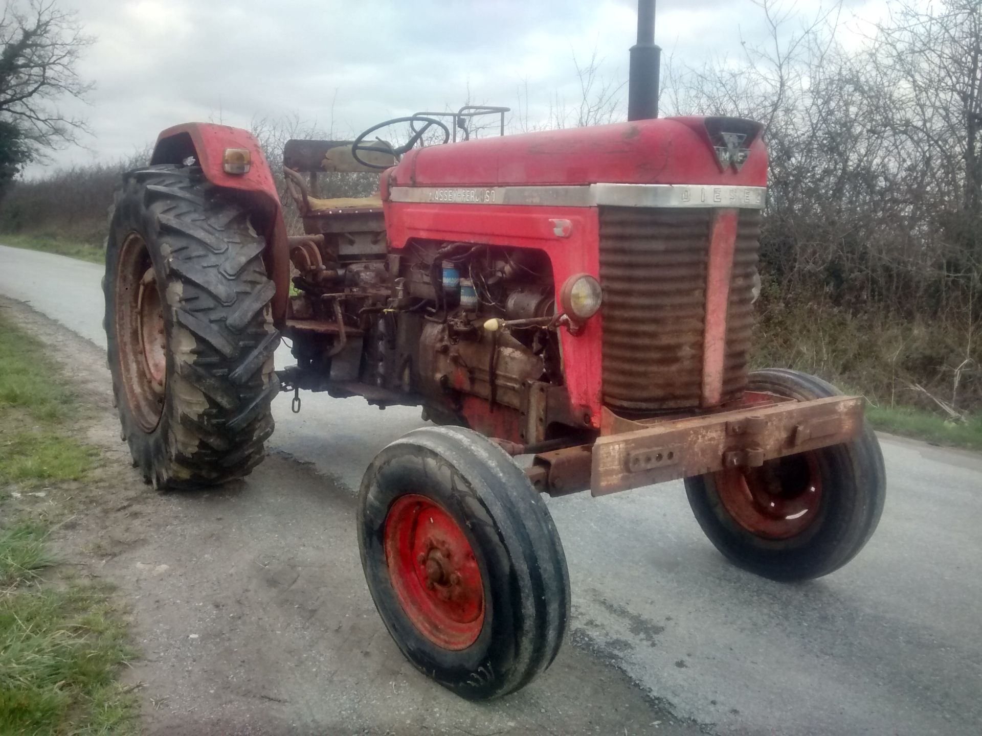 1962 MASSEY FERGUSON Super 90 4cylinder diesel TRACTOR Serial No: SNM810846 Fitted with PAS and