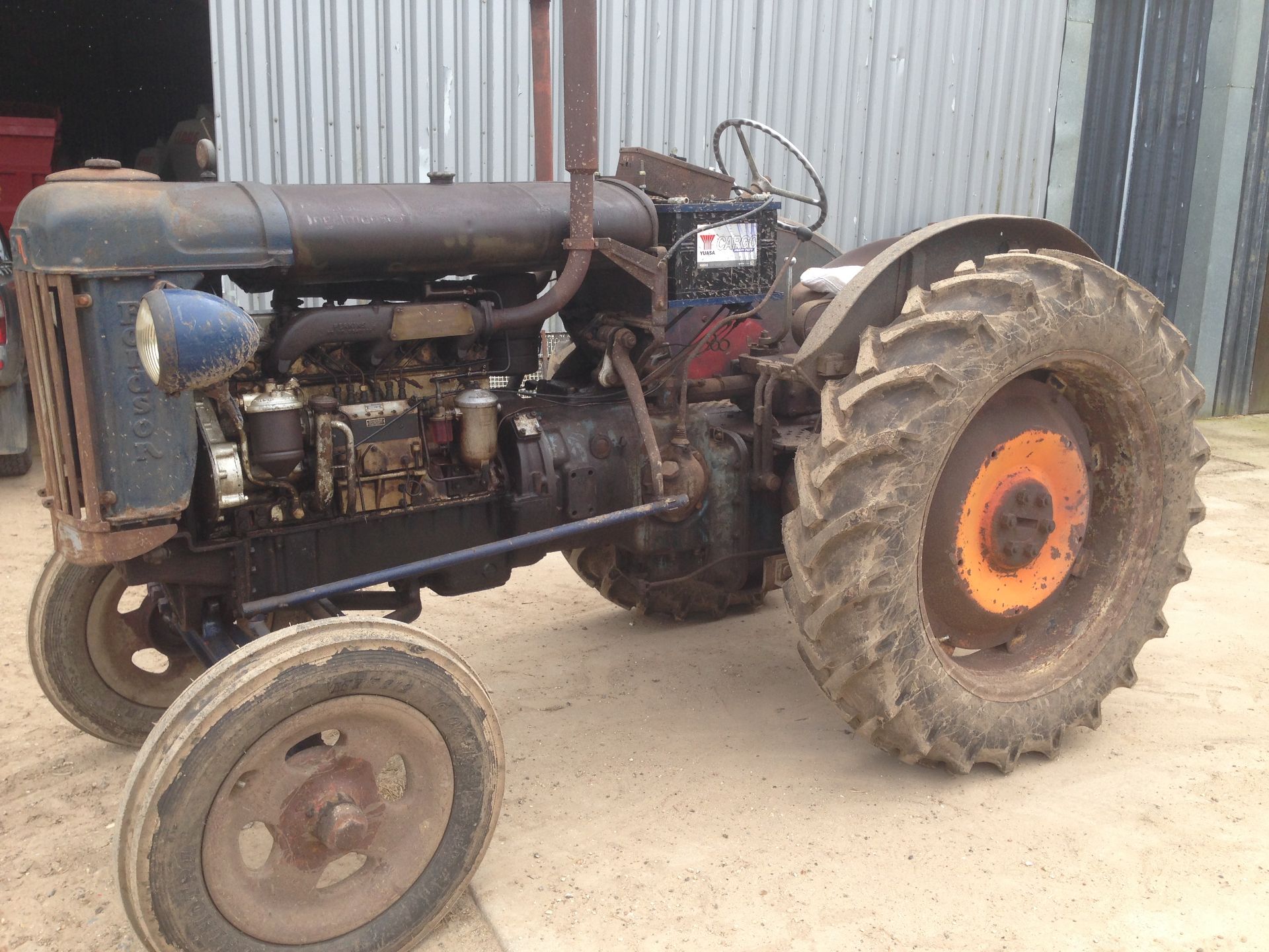 FORDSON E27N 6cylinder diesel TRACTOR Fitted with a Perkins P6 diesel engine, front lights, electric