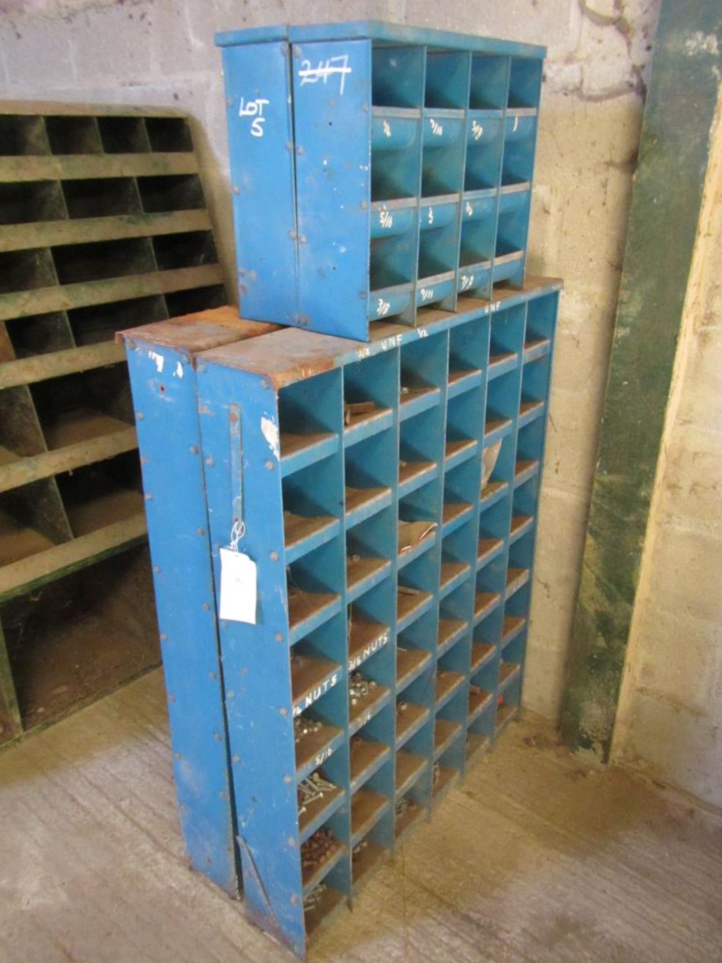 Sundry steel workshop racks