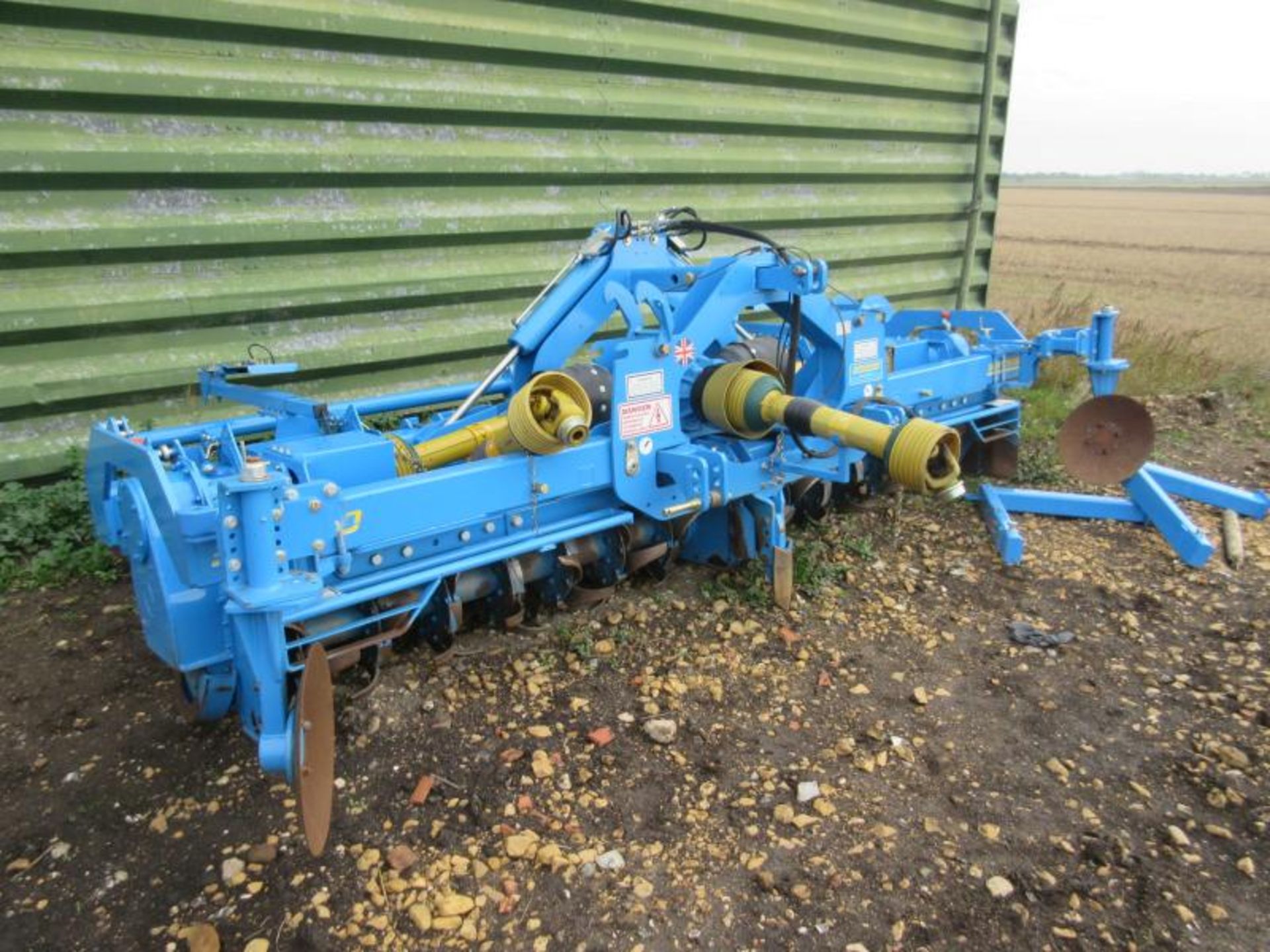 2016 Standen PV400-140 Powavator hydraulic folding rotary tiller with rear crumbler bar c/w stands