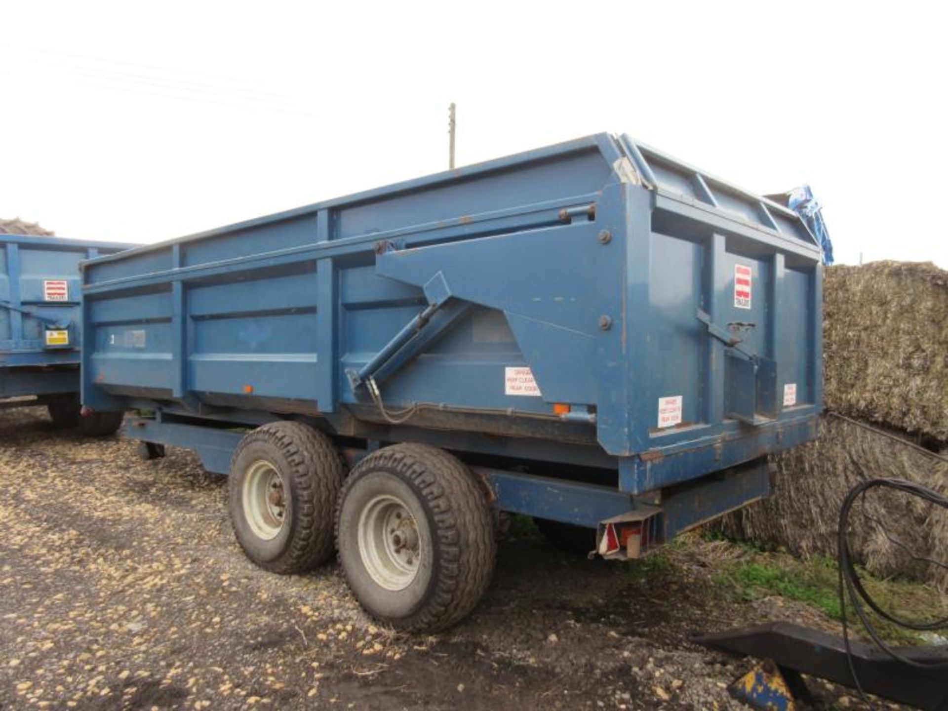 1991 AS Marston FEN 10tonne tandem axle steel monocoque tipping trailer with hydraulic tailgate on - Image 2 of 4
