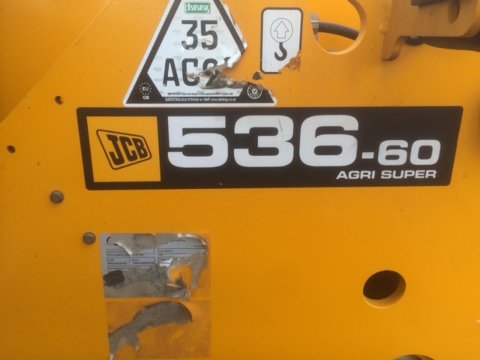 JCB 536/60 Agri Super Telehandler. V5 will be supplied.  Reg. No. WA60 GNJ - Image 5 of 9