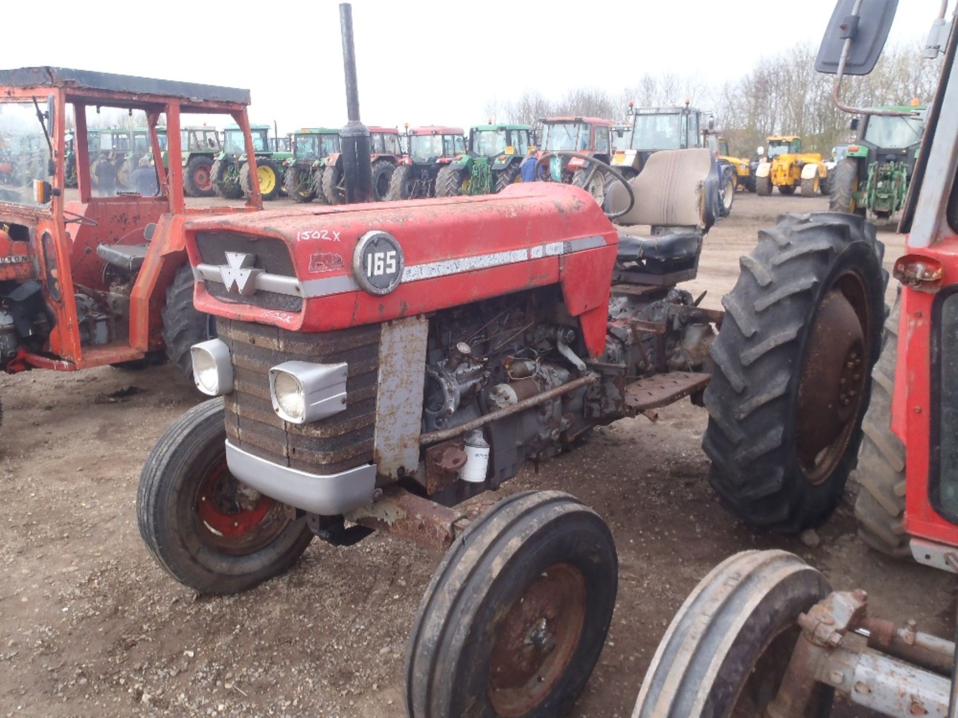 Massey Ferguson 165 Tractor with Square Axle, Power Steering & 4 Bolt Pump