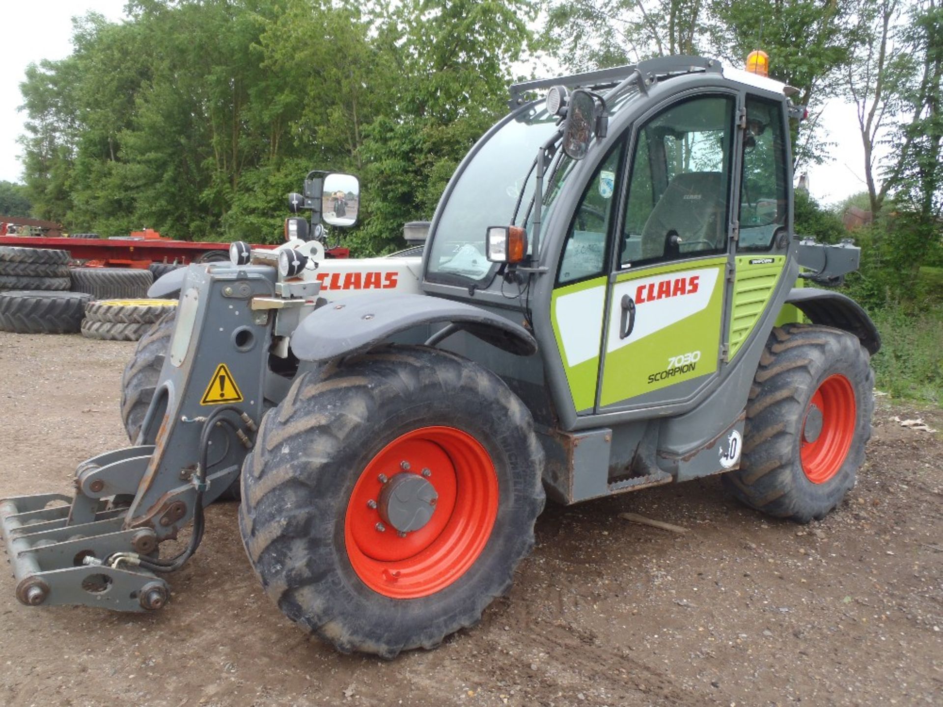 Claas Scorpion 7030. V5 will be supplied Reg. No. OU11 FHW Ser No 401030601