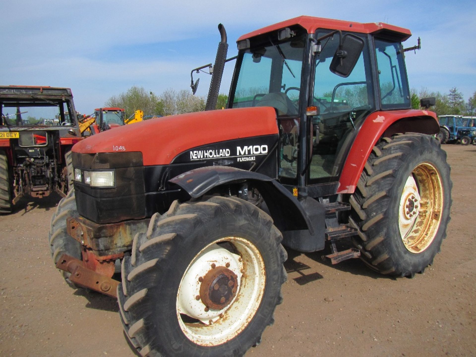 1996 New Holland M100 4wd Tractor. V5 will be supplied. Ser. No. 038636B