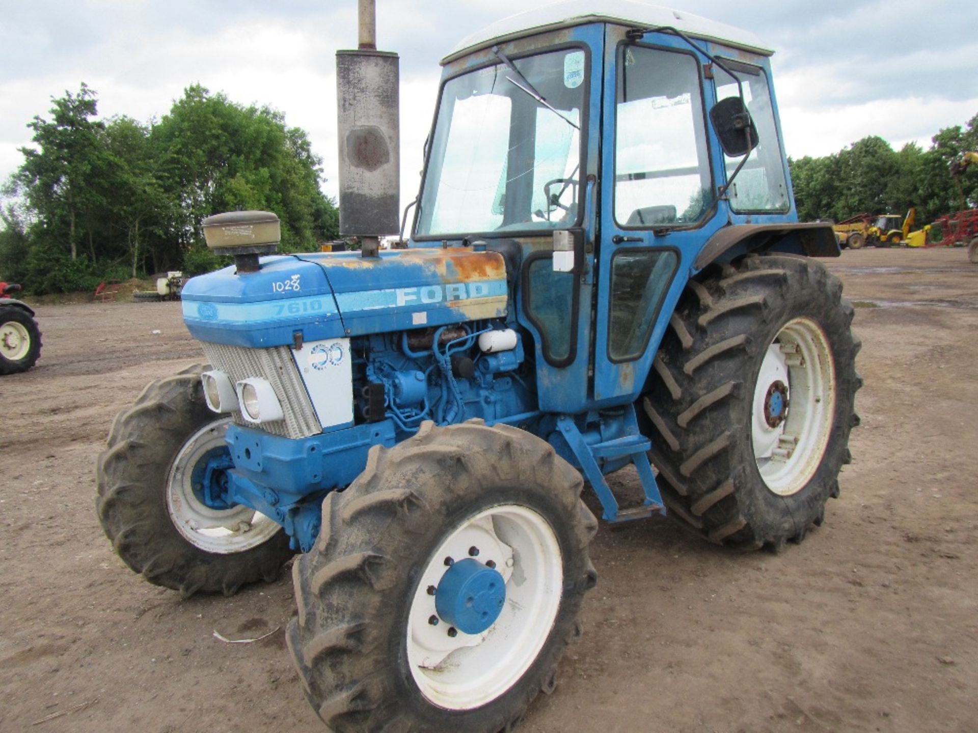 Ford 7610 4wd Tractor Reg. No. D571 MRT Ser No BA14932