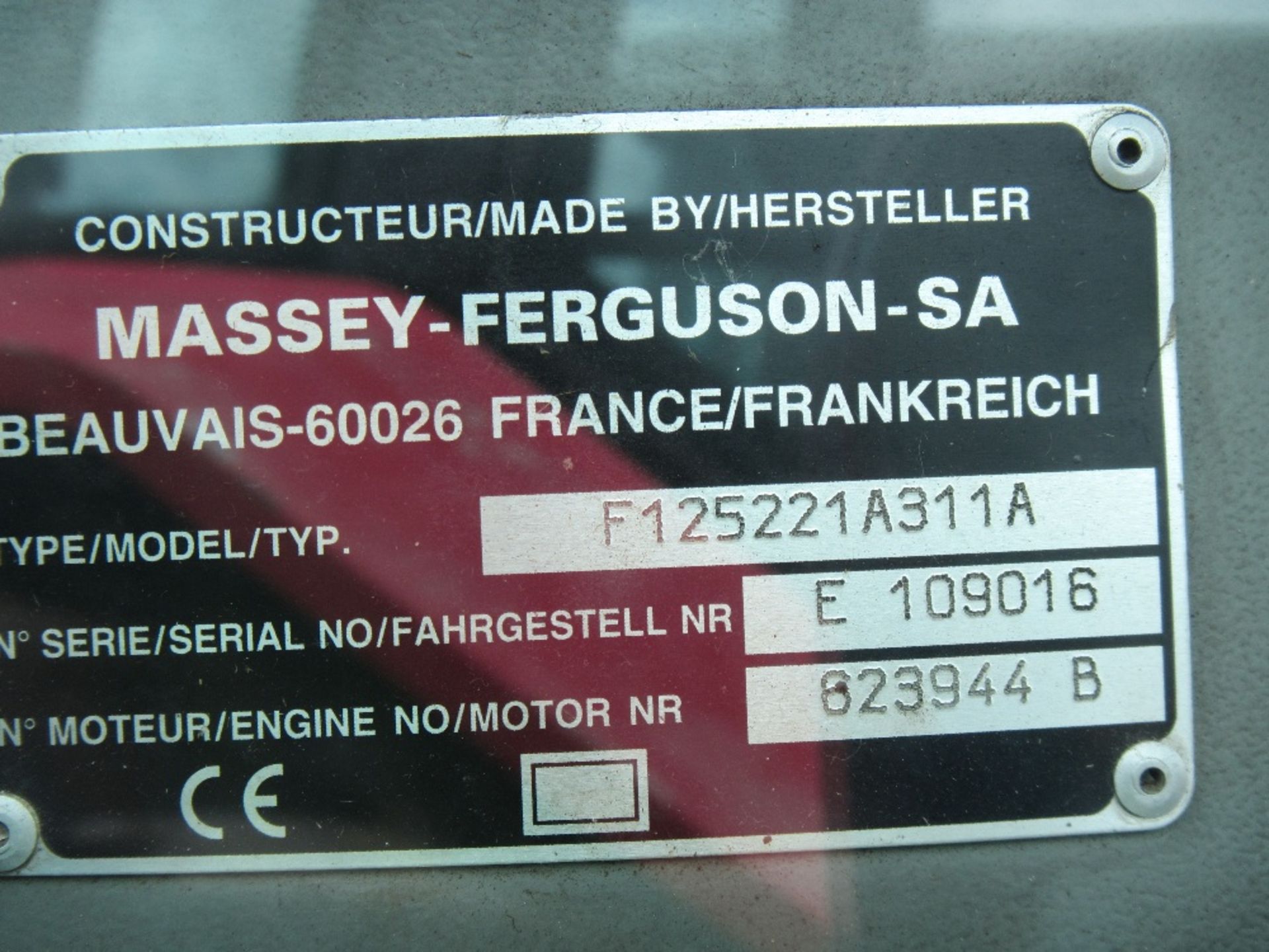 Massey Ferguson 6180 4wd Tractor. Ser. No. E109016 - Image 14 of 14