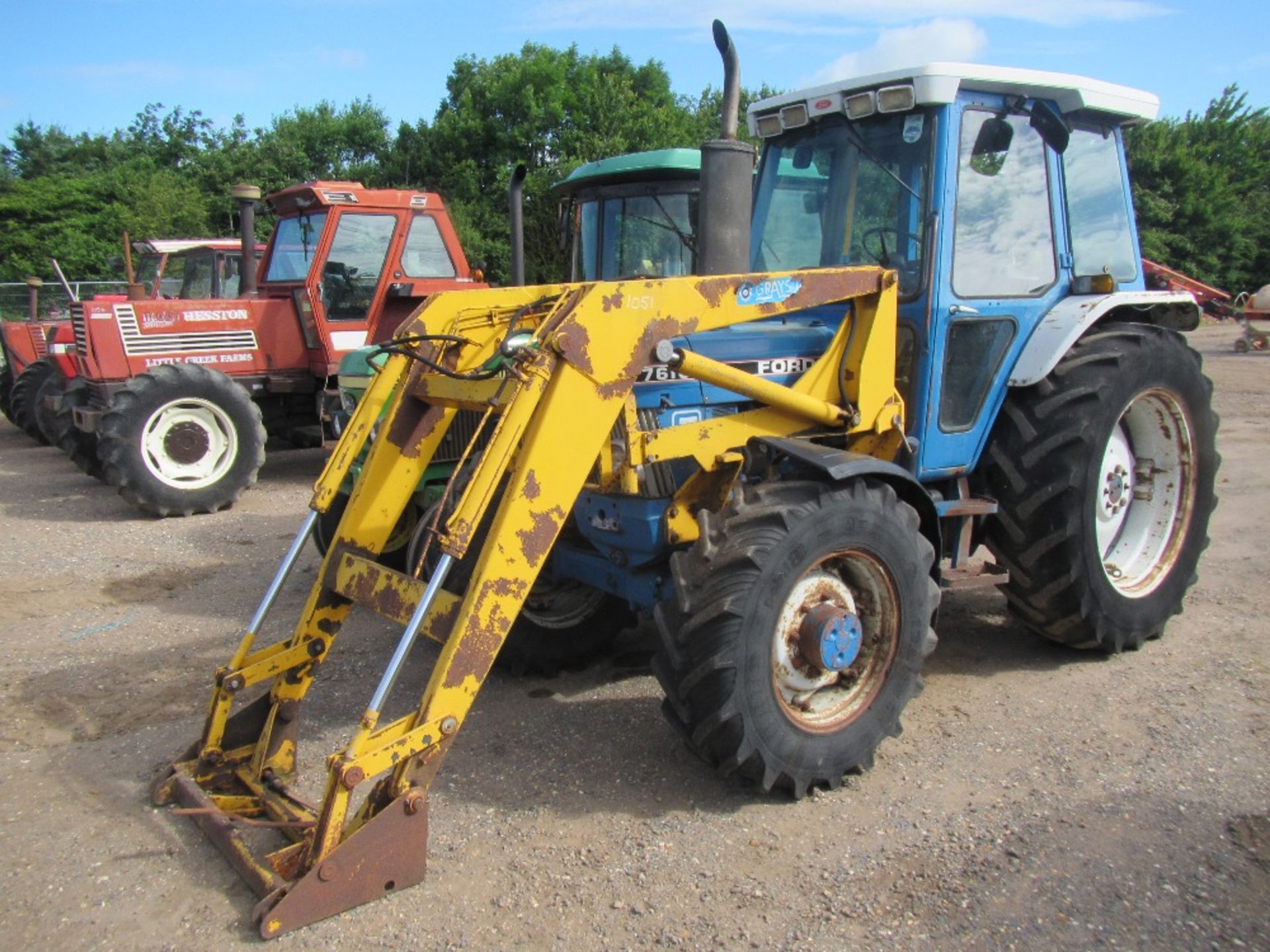 Ford 7610 Tractor with Power Loader Reg. No. D353 5NT