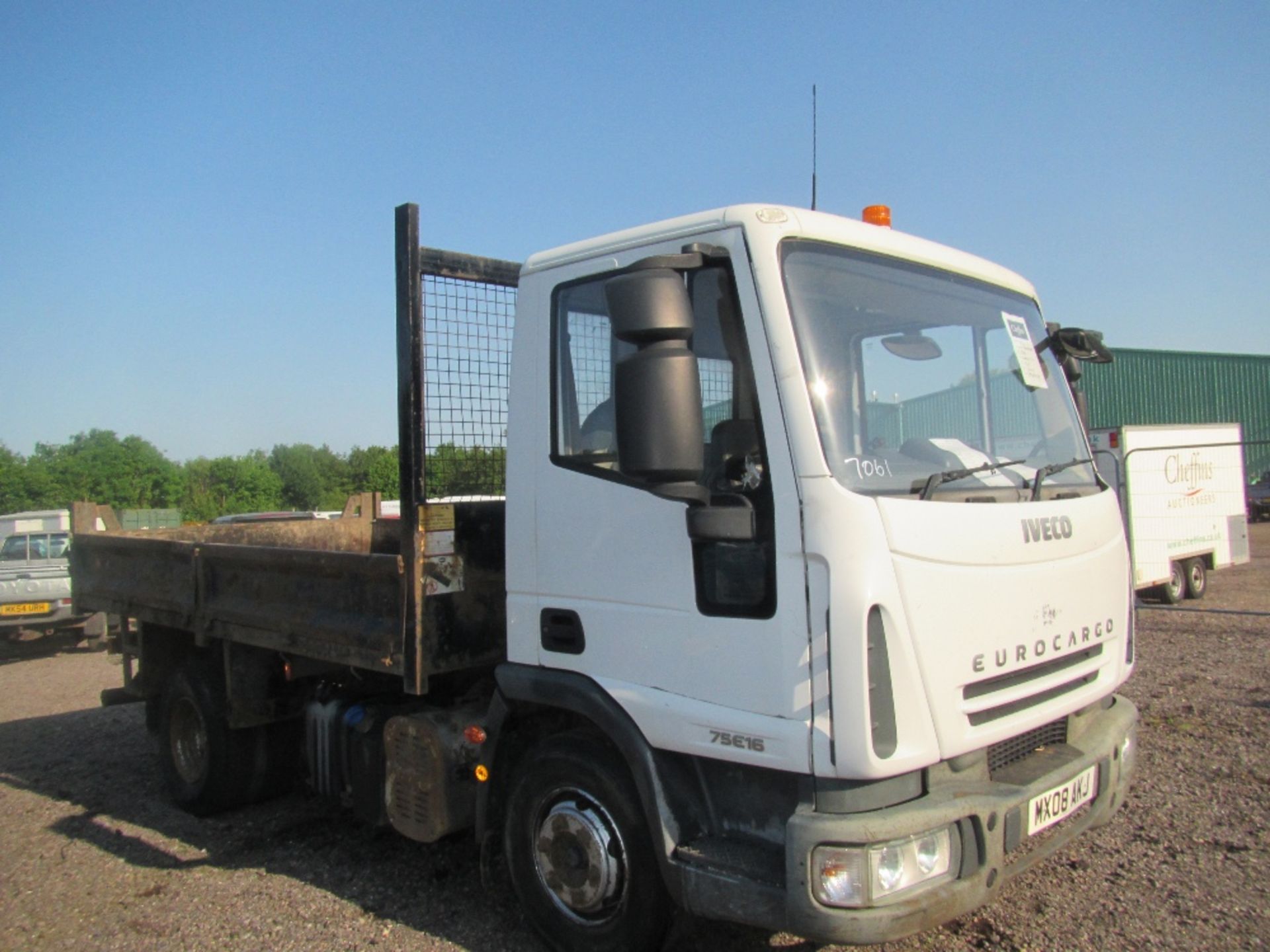 2008 Ford Cargo 7.5 Ton Steel Body Tipper. Mileage: 394,070. Test expired July 2016. Reg. No. MX08