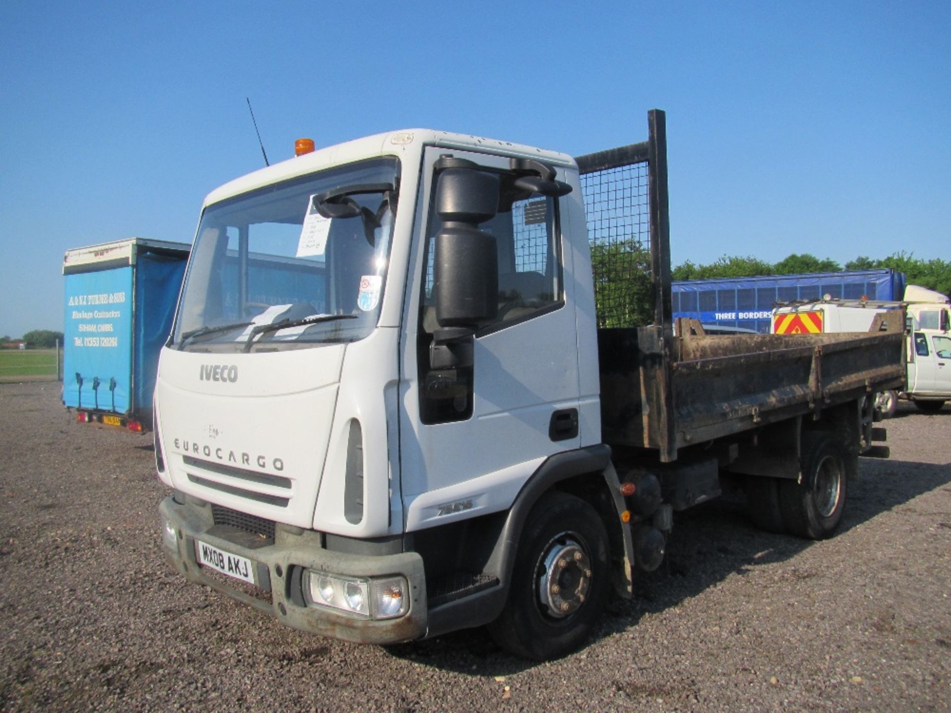 2008 Ford Cargo 7.5 Ton Steel Body Tipper. Mileage: 394,070. Test expired July 2016. Reg. No. MX08 - Image 3 of 6