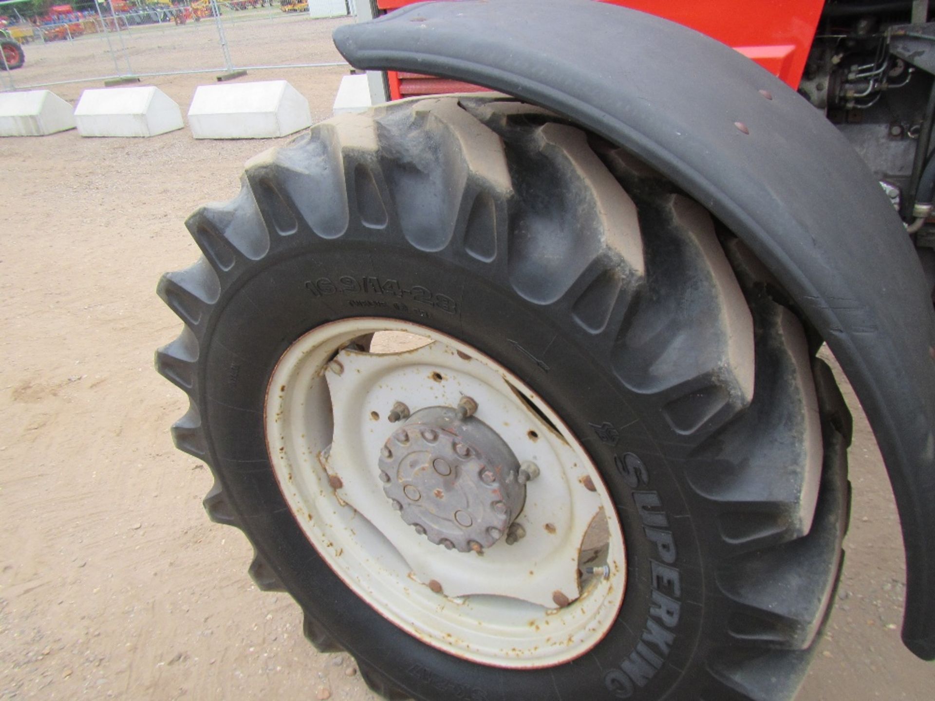 Massey Ferguson 3645 4wd Tractor with Front Weights. V5 will be supplied 5733 Hrs Reg No L738 YGV - Image 11 of 17