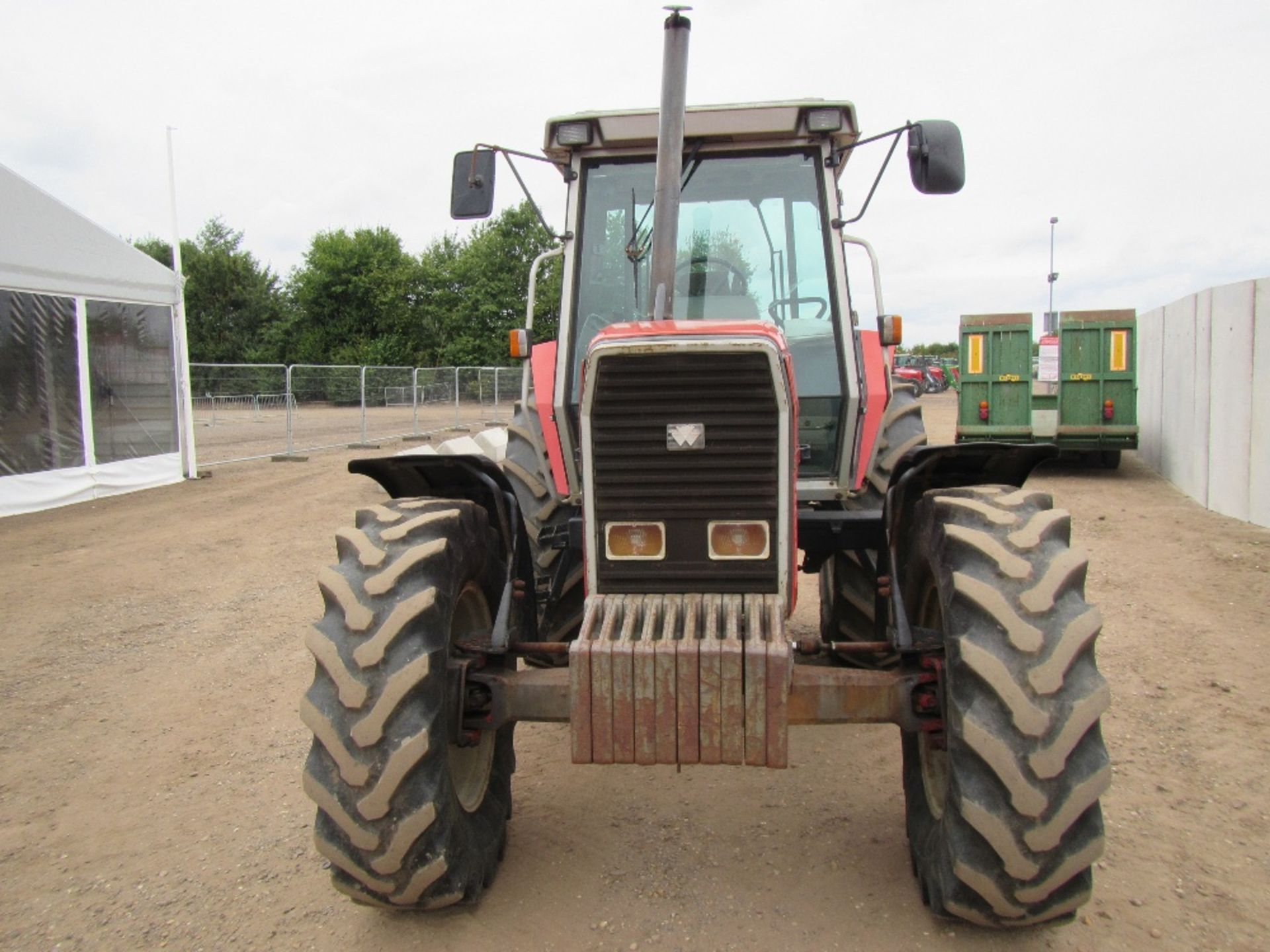 Massey Ferguson 3645 4wd Tractor with Front Weights. V5 will be supplied 5733 Hrs Reg No L738 YGV - Image 2 of 17