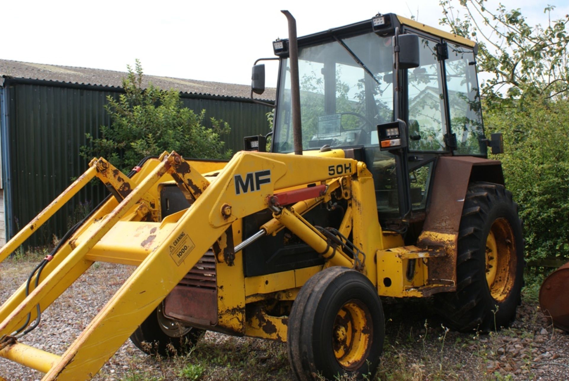 1991 Massey Ferguson 50 Farm Loader with Rear Counter Weight. V5 will be supplied. Reg. No. J563 CHM - Image 2 of 2