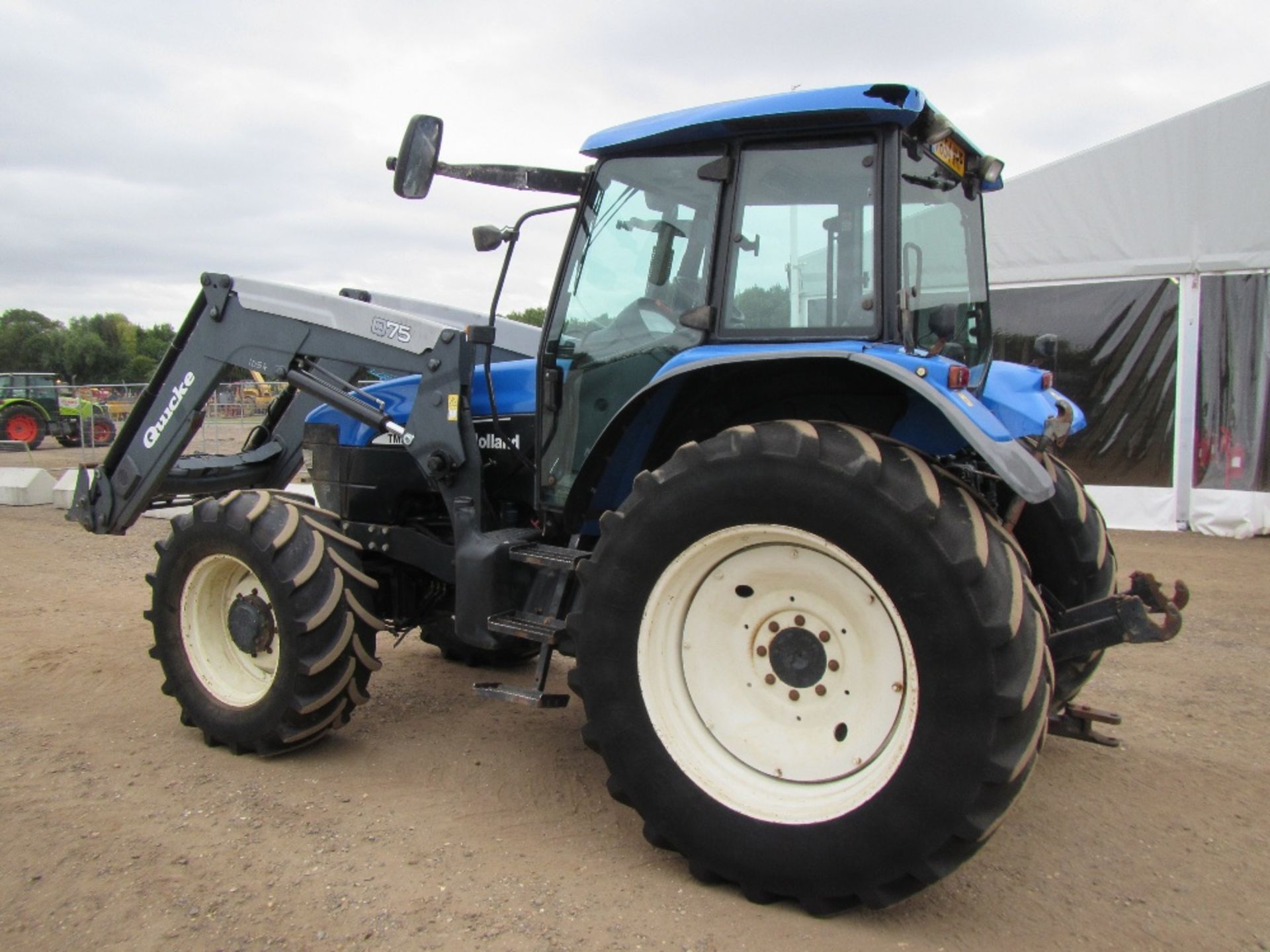 New Holland TM140 Tractor with Quicke Q75 Front Loader Reg No AG54 NHP Ser No ACM235908 - Image 9 of 12