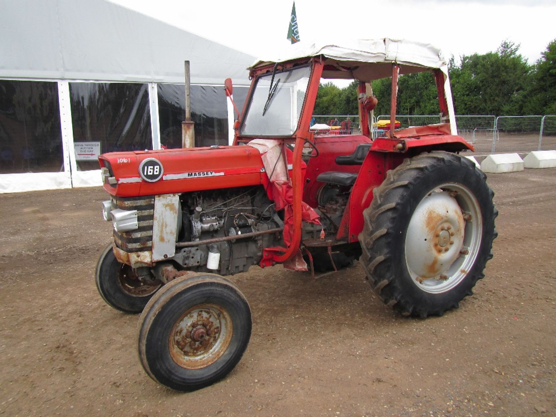 Massey Ferguson 168 Tractor with Long PTO, 8 Speed Gearbox, Power Steering & 4 Bolt Lift Pump Ser No