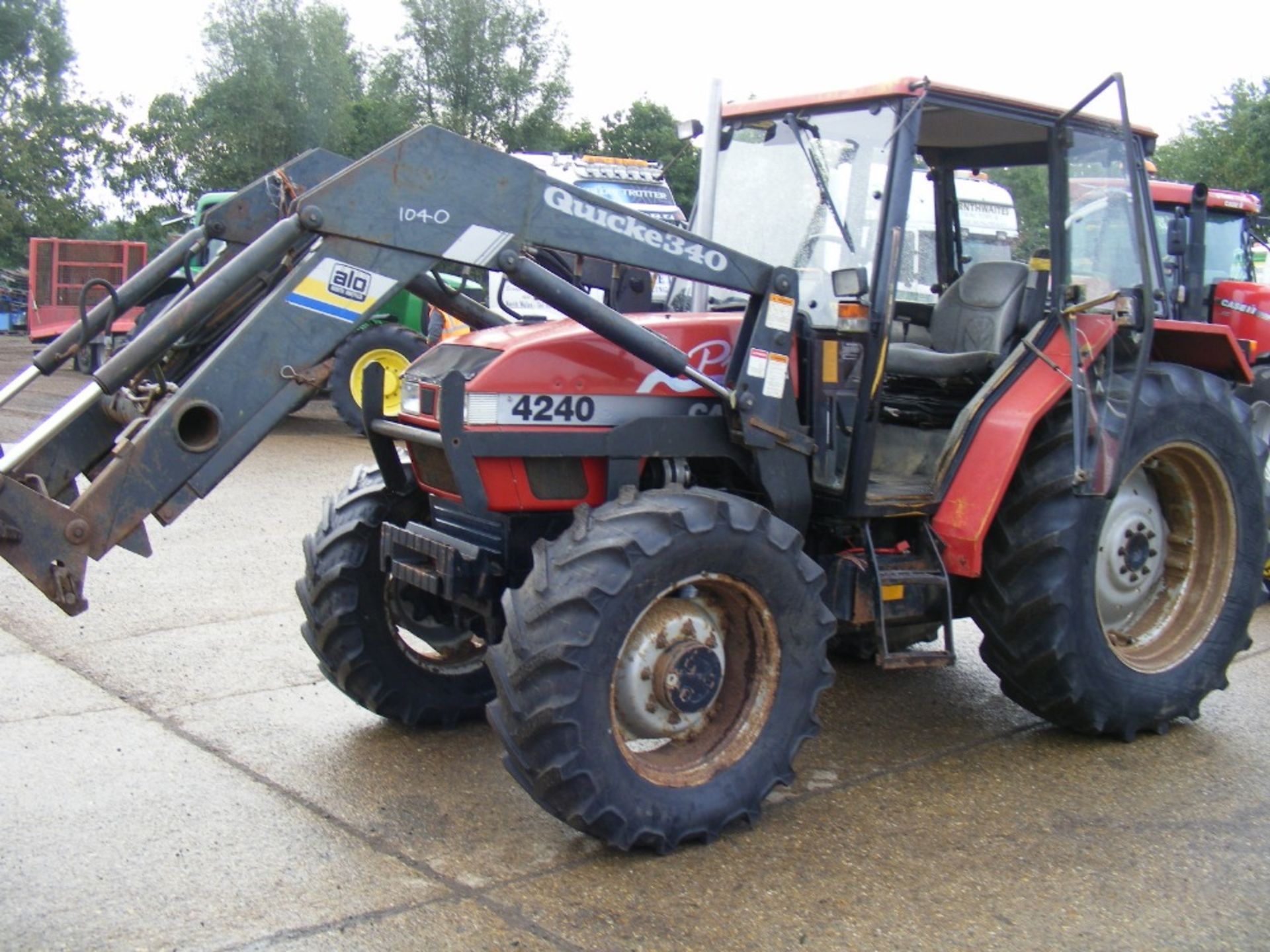 Case International 4240 Pro 4wd Tractor with Quicke 340 Loader. V5 will be supplied. Reg. No. P307