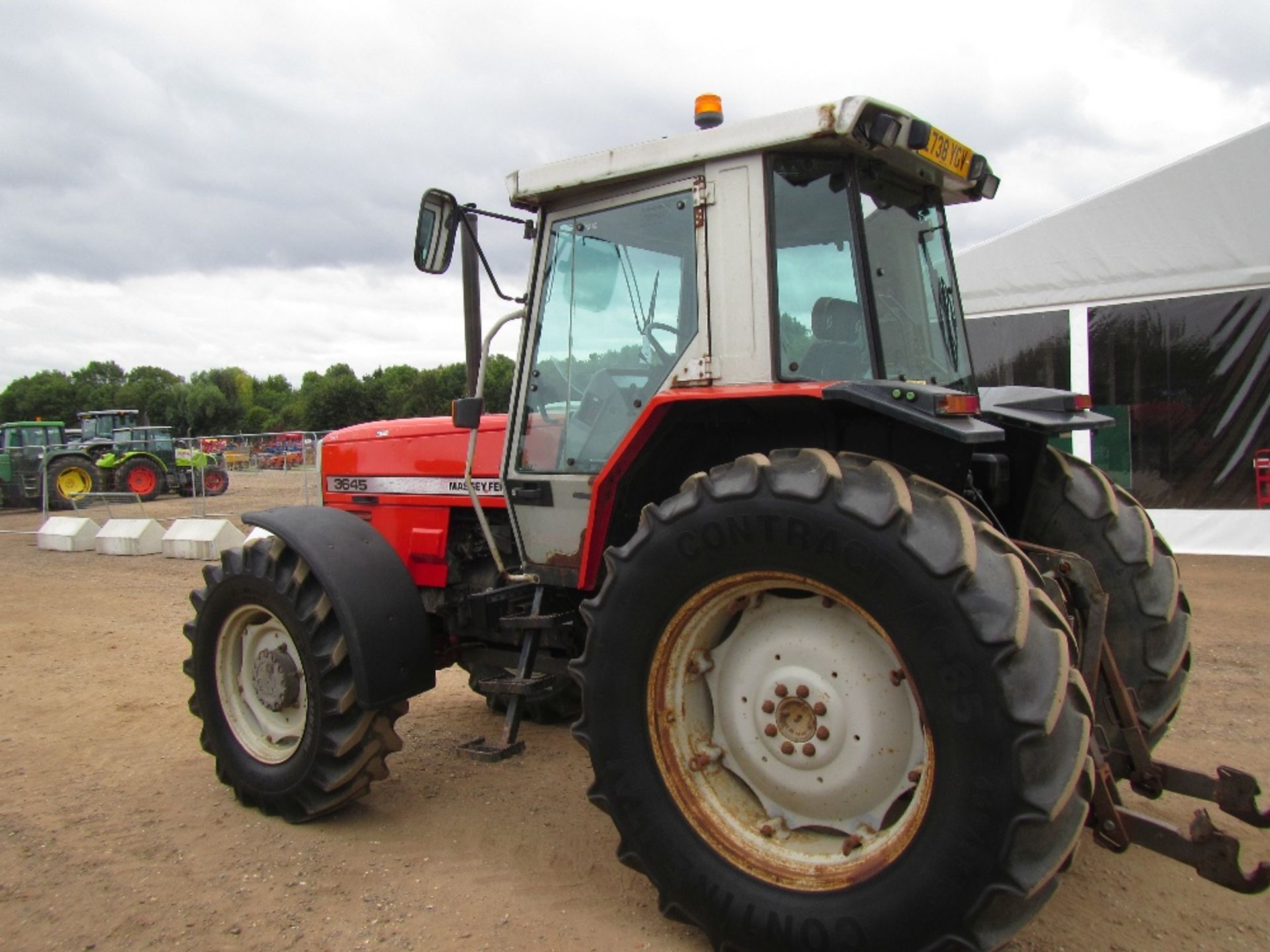 Massey Ferguson 3645 4wd Tractor with Front Weights. V5 will be supplied 5733 Hrs Reg No L738 YGV - Image 9 of 17