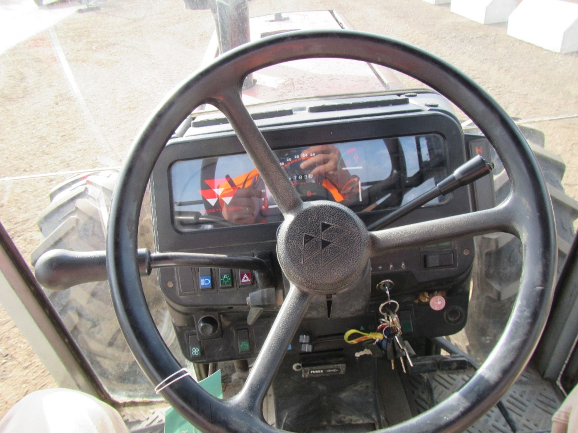 1992 Massey Ferguson 390T 4x4 12 Speed Tractor with Hi Line Cab. V5 will be supplied. Reg. No. - Image 12 of 14