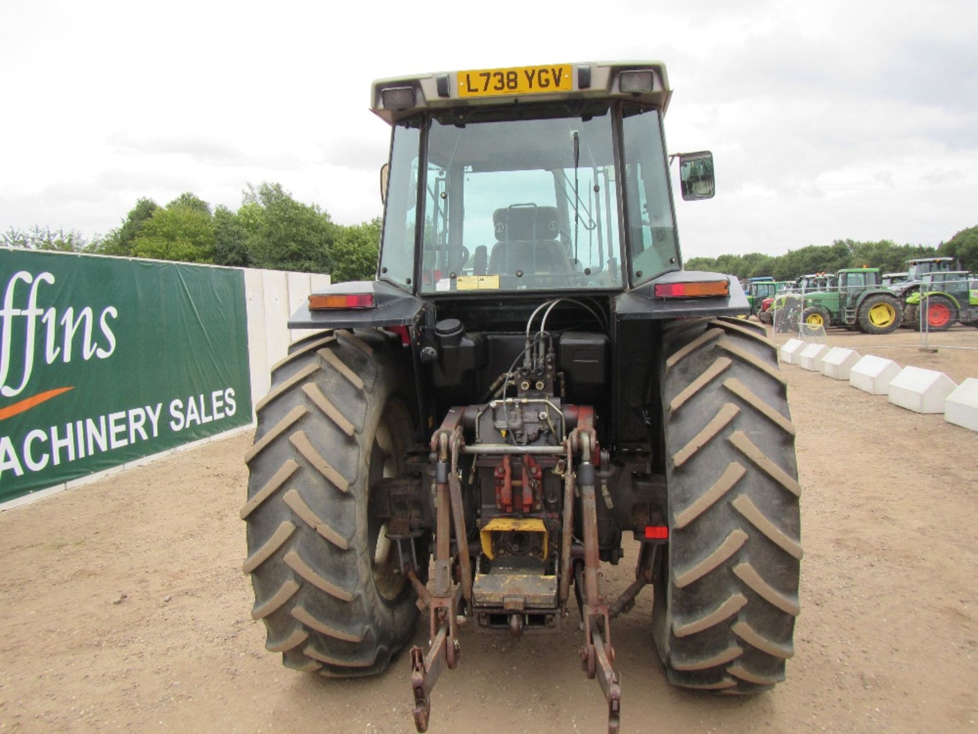 Massey Ferguson 3645 4wd Tractor with Front Weights. V5 will be supplied 5733 Hrs Reg No L738 YGV - Image 6 of 17