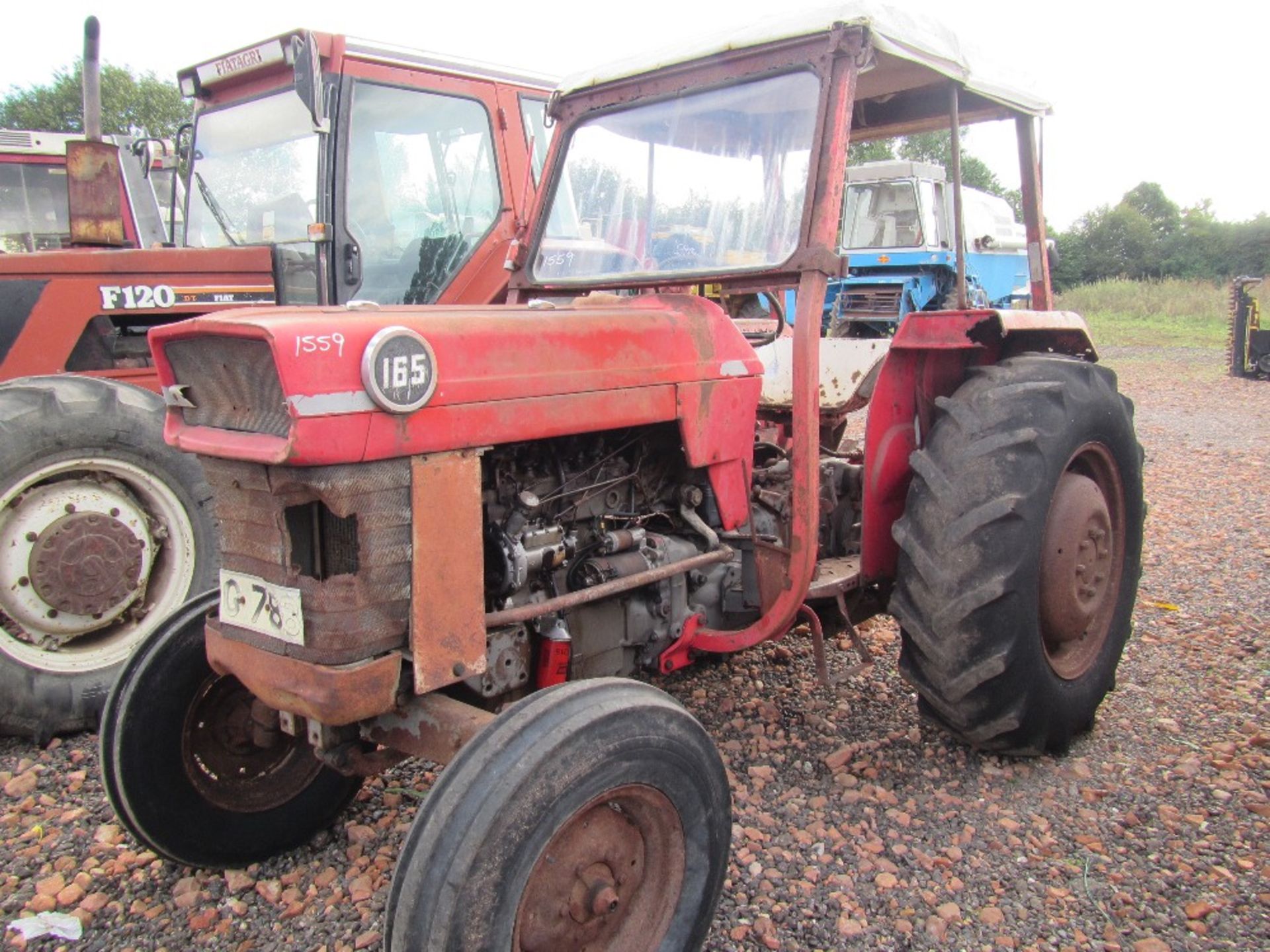 Massey Ferguson 165 Tractor with 4 Bolt Lift Pump Vin No. 149899