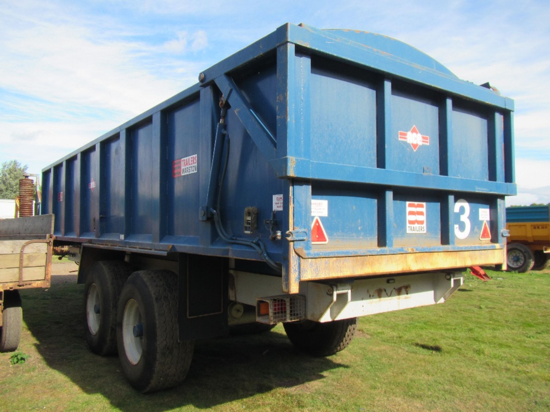 AS Marston 15 Ton Trailer with Air Brakes, Rollover Sheet & Sprung Drawbar - Image 3 of 3