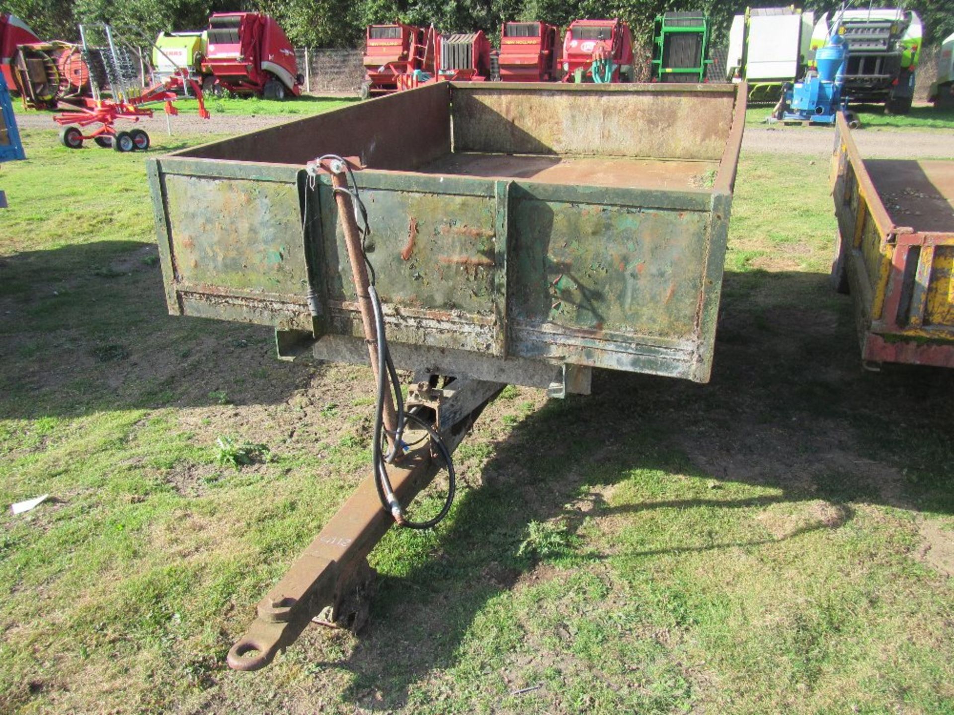 3 Ton Tipping Trailer with Steel Sides. Green - Image 7 of 8